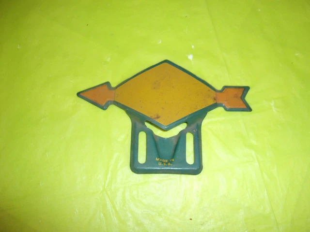 Vintage Original Sunoco License Plate Topper Marked "Made In U.s.a."