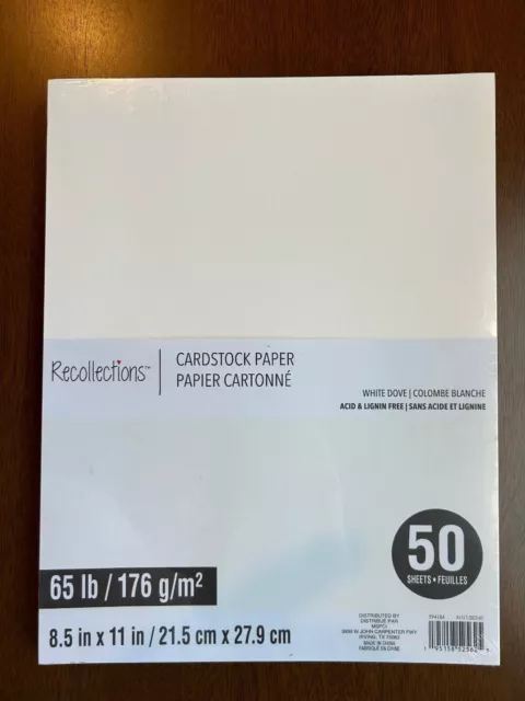  Silver Foil Recollections Cardstock Paper, 8 1/2 x 11