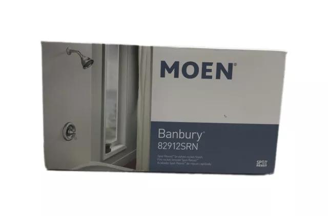 MOEN Banbury Single-Handle 1-Spray 1.75 GPM Shower Faucet Brushed Nickel
