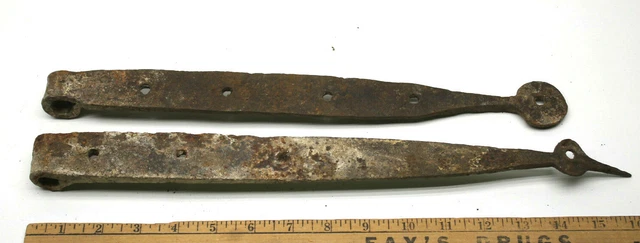 Primitive Upstate NY New York Barn Door Hinge Hardware Parts 15" to 26" Decor 5