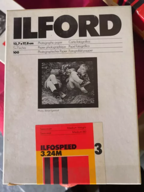 Carta fotografica bianco e nero Ilford 13x18 Multigrade RC DeLuxe perla 25  f