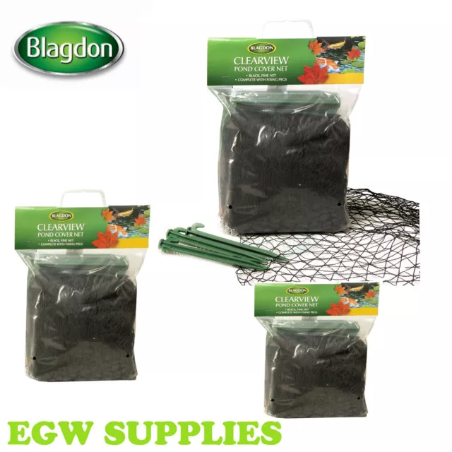 Blagdon Pond Cover Net Clearview Heron Cat Fox Leaves - Fish Protector Black Net