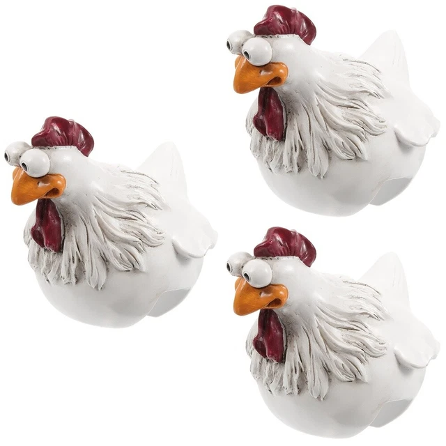3pcs  Resin Chicken Adorn Decorative Backyard Landscape garden animal statue