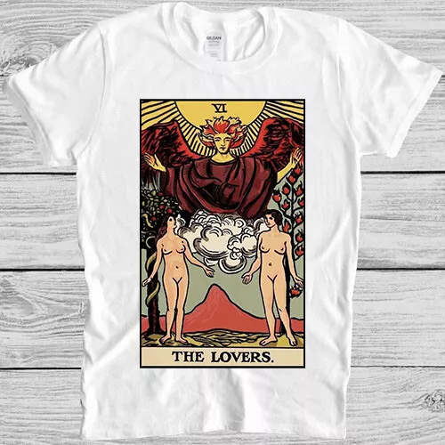 The Lesbian Lovers Tarot Card LGBT Gay Proud Pride Funny Gift Tee T Shirt M954