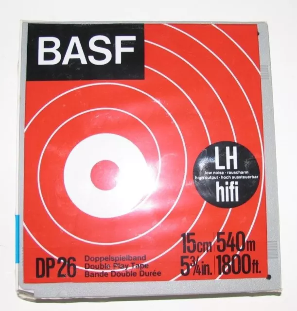 BASF Bande Magnétique DP26 15cm 540 Mètre LH Hifi Bas Bruit