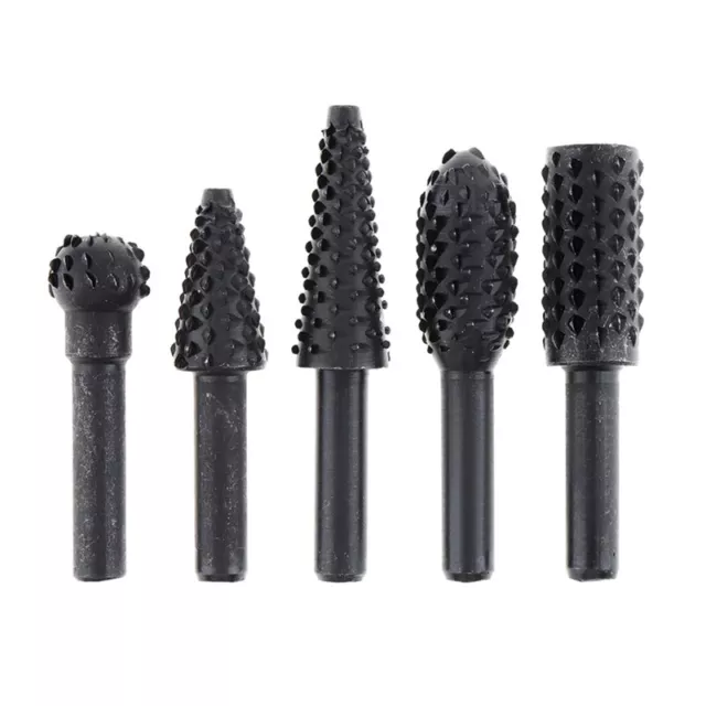 Wood Carving Rasp Drill Bits Rotary Files Woodworking Burrs Grinding Tool ❤HA