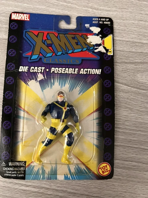 Cyclops X-Men Classics Die Cast Poseable 2.5” Figure Marvel Toy Biz 2000 Xmen