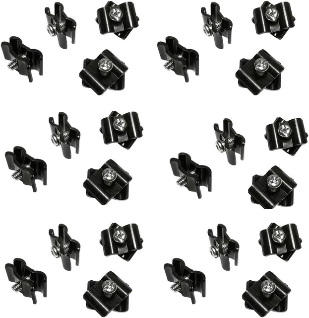 100 Pc Gloss Black Gridwall Joining Connectors Grid Panel Joiner Clips Joining C