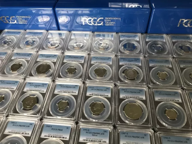 ✯ LOT OF (2) PCGS Slabbed GRADED U.S. Proof Coins + BONUS! ✯ ESTATE HOARD SALE!