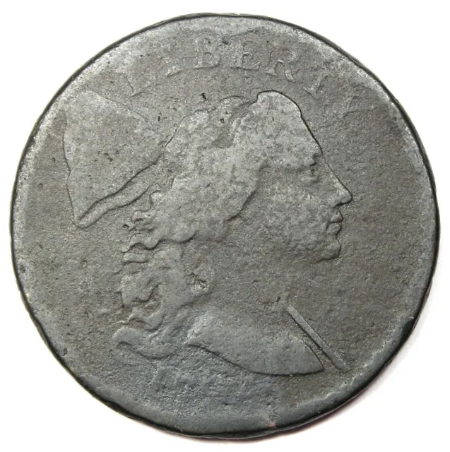 1794 Liberty Cap Large Cent 1C Coin - VG Details - Rare Date!