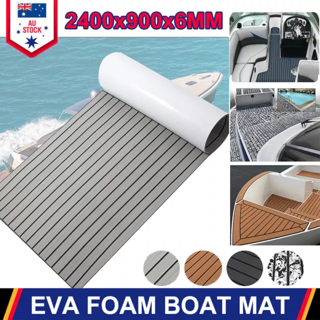 240×90cm EVA Foam Boat Flooring Mat 4 Colors Decking Marine Yacht Teak Carpet