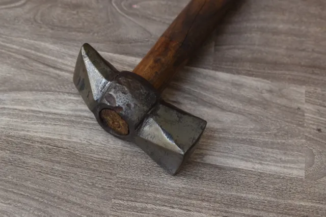 Blacksmith Hammer Iron Handforged Wood Working Square Head Hammer Tool Workshop