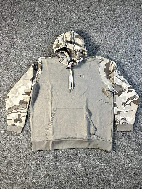 Under Armour Men 2XL XXL Rival Camo Blocked Pullover Hoodie Gray Under Armour Men 2XL XXL Rival Camo Blocked Pullover Hoodie Gray