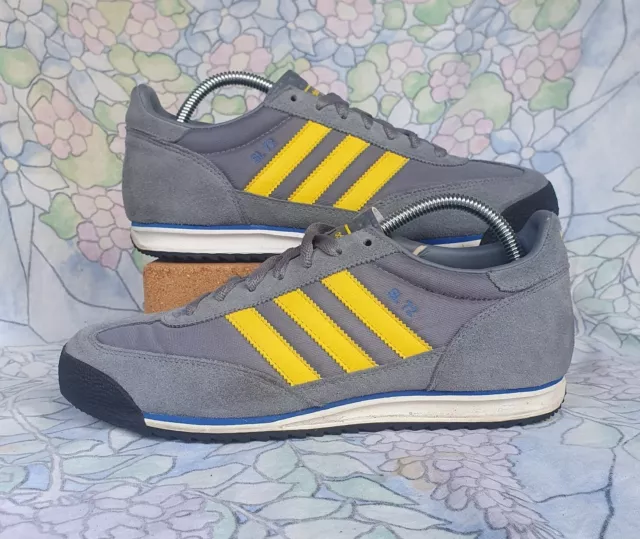 UK 8 - adidas Originals SL 72 Men's Trainers in Grey Yellow 2009