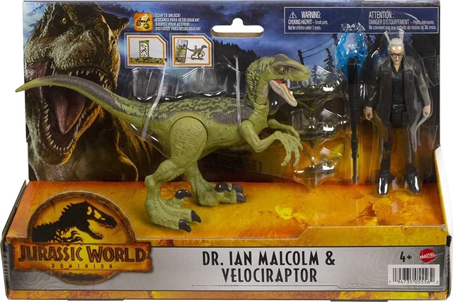 Jurassic World Coffret Poursuite Owen et Vélociraptor Blue, 3 figurines articulées, figurines authentiques à collectionner, jeu physique et numérique, Jouet Enfant, Dès 4 ans, GWN25 Jurassic World Coffret Poursuite Owen et Vélociraptor Blue, 3 figurines articulées, figurines authentiques à collectionner, jeu physique et numérique, Jouet Enfant, Dès 4 ans, GWN25