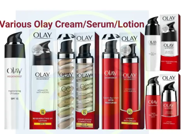 Various Olay Regenerist Serums / Creams & Lotions