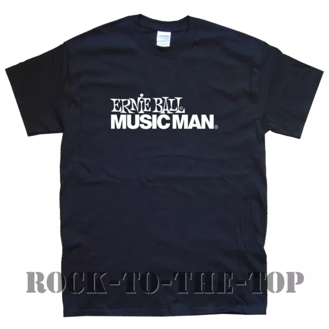 ERNIE BALL MUSICMAN T-SHIRT Gr. S M L XL XXL schwarz weiß grau braun kastanienbraun