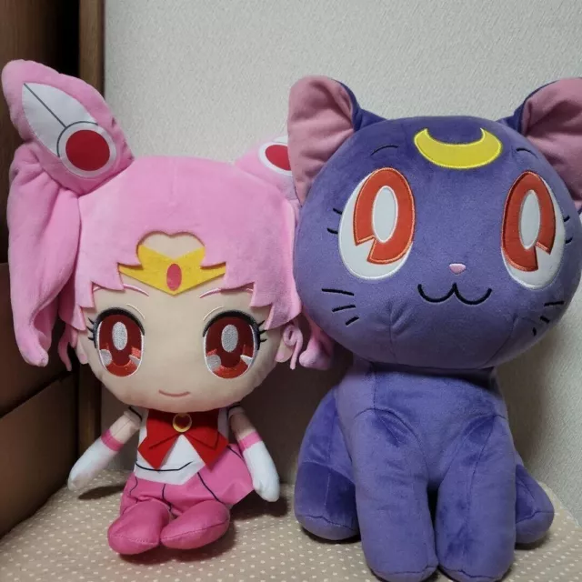 Sailor Moon Chibi Moon ＆ Luna Mechadeka Großes Plüschpuppen-Set Bandai