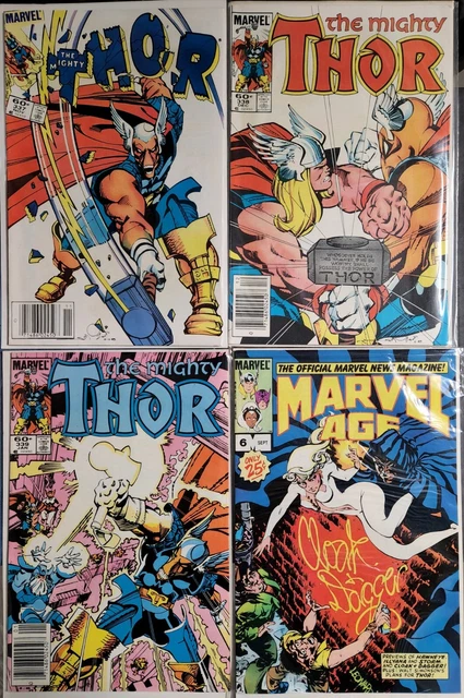 Thor #337 338 339 1st App Beta Ray Bill Newsstand Variants Bonus Marvel Age 6 VF