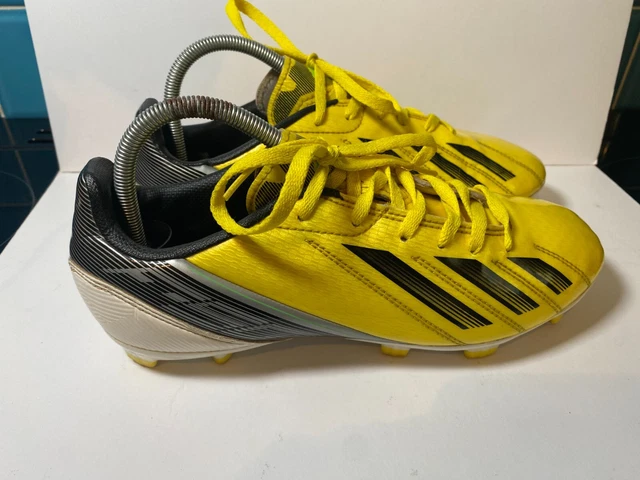 ADIDAS F10 TRX F50 FG Football Boots UK Size Yellow Black Art