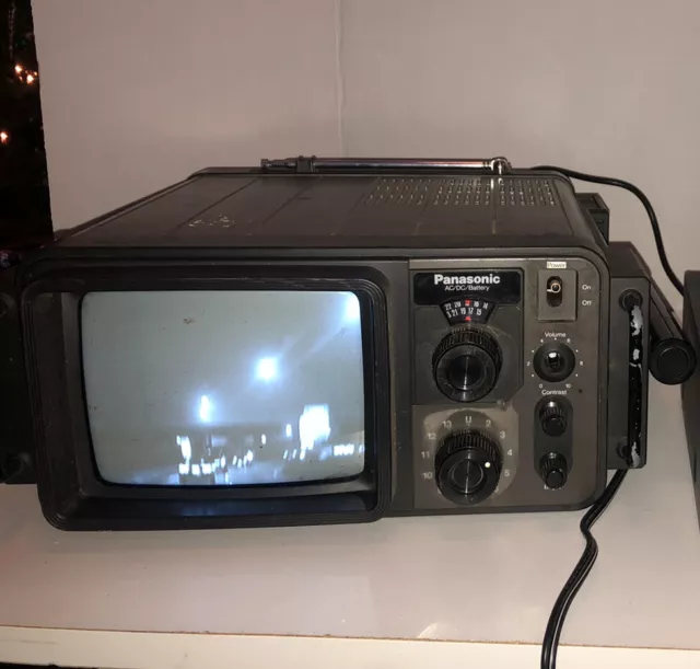 Vintage 1979 Panasonic TR-707 Solid State Portable VHF/UHF Television Tested