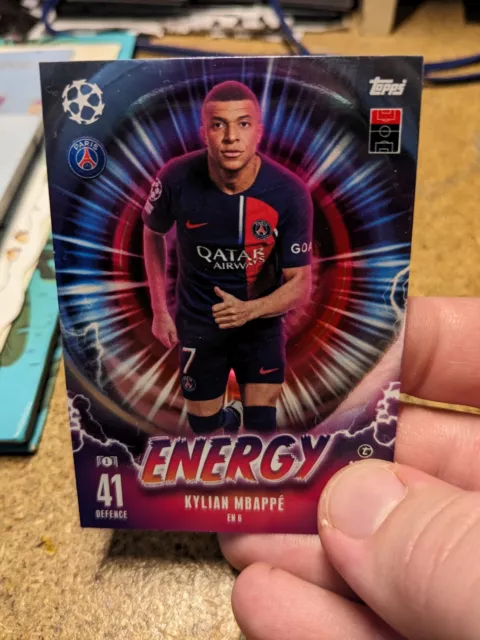 Match Attax 2023/24 23/24 Kylian Mbappe Energy Card No En6