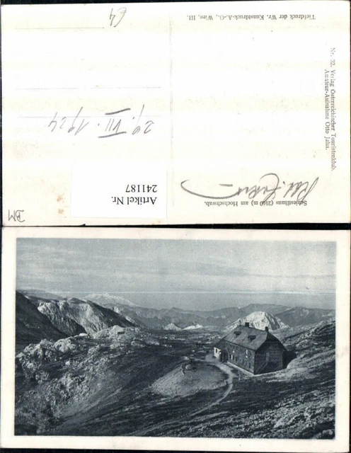 241187,Schiestlhaus am Hochschwab b. Seewiesen Turnau