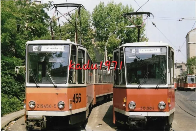 N153) Foto BVG Berlin Straßenbahn, KT4Dt 218 456 + KT4D 219 269 Hackescher Markt