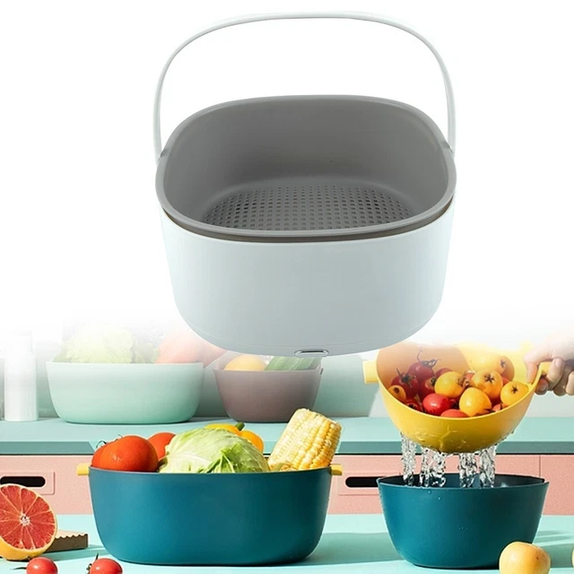 Cesta de lavado multifunción lavadora de verduras nueva duradera