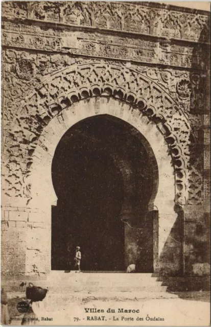 CPA AK RABAT La Porte des Oudaias MAROC (24331)