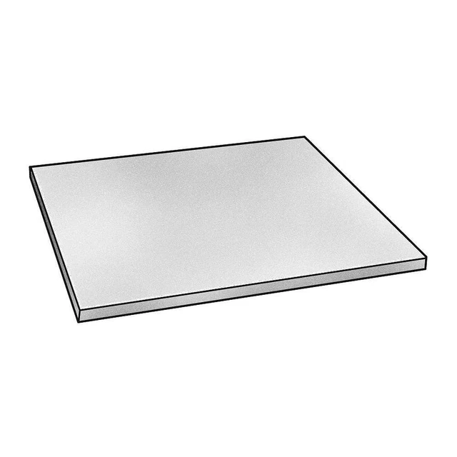 GRAINGER APPROVED 1YYL4 PlstcSheet,PVCT1,24"x24",1"T,Gray,Opaque