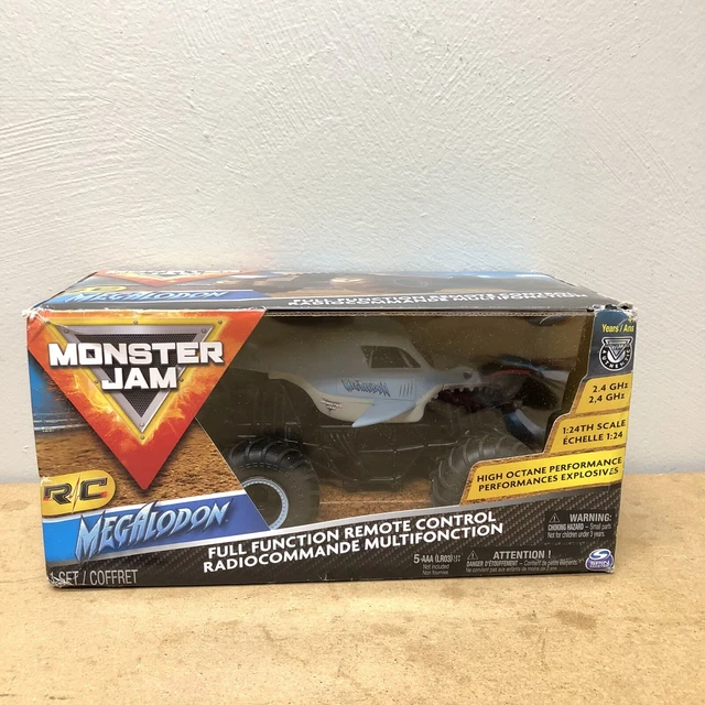 MONSTER JAM, OFFICIAL Megalodon Remote Control Monster Truck, 1: 24 ...