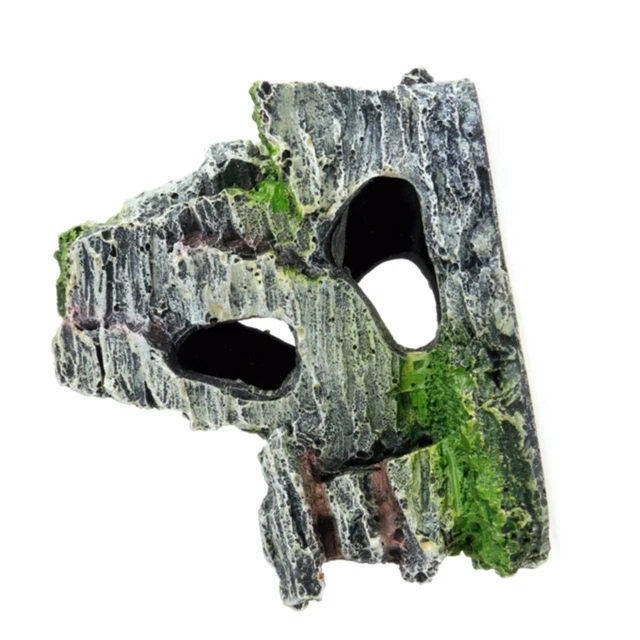 Large Aquarium Decoration, Fish Resin Rock, Fish Tank Aquarium Ornament, Fish Tank Landscape Decoration, Mountain View, Cave