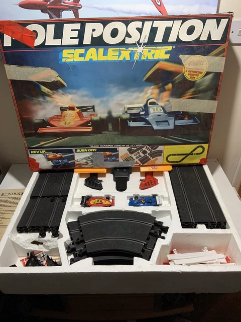 Boxed Scalextric C576 Pole Position Electric Model Racing Slot Car Set