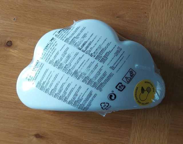 Lampada da parete Ikea Upplyst bambini nuvola plastica bianca luce notturna