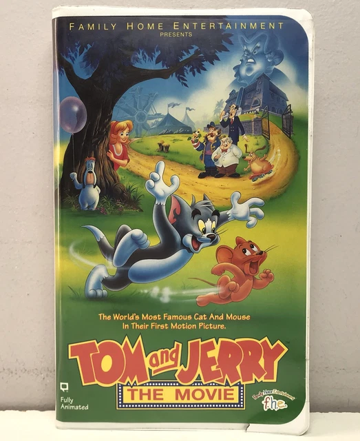 TOM AND JERRY the Movie VHS Video Tape F.H.E. Animated Clamshell Case