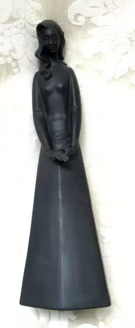 Royal Doulton Elegant Figurine Matt Black Basalt "Contemplation" HN 2241 1981