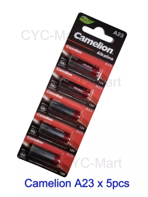 Camelion A23 23A 12V E23A GP23A MN21 V23GA Car Remote Batteries x5pcs 10/2023