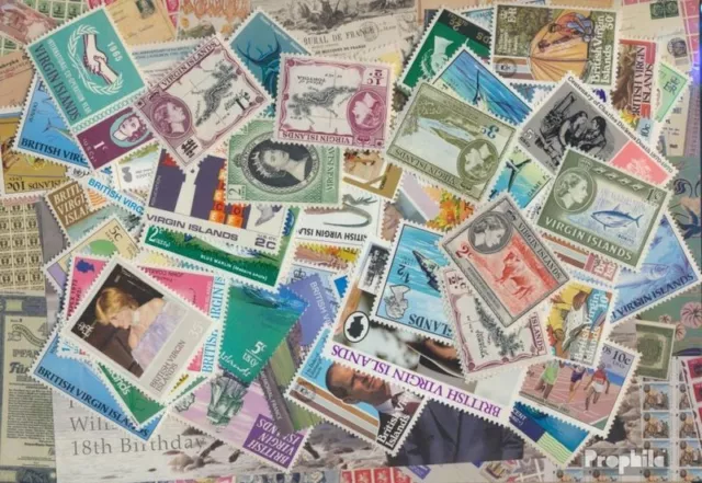 Jungferninseln Timbres 100 différents timbres