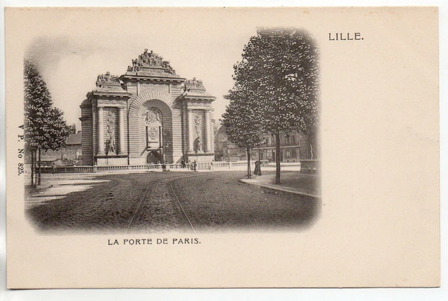 LILLE - Nord - CPA 59 - la Porte de Paris - carte 1900