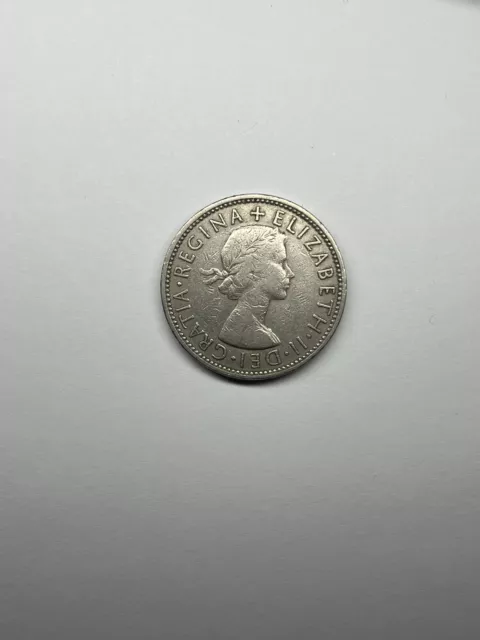 Great Britain 1965 Two Shillings Coin, Queen Elizabeth II, UK