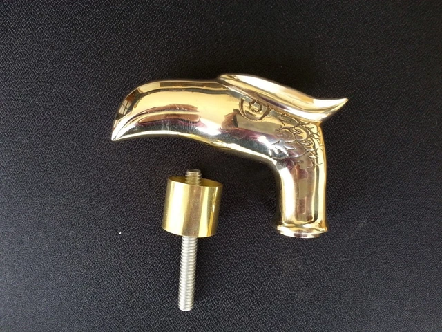 Pommeau De Canne En Laiton Style Vintage - Design Victorien, Pour Bâton De Marche, Fabrication Artisanale