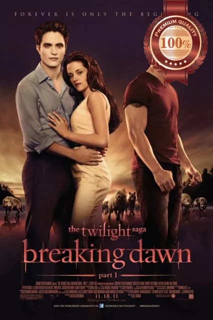 The Twilight Saga Breaking Dawn Pt 1 Original Cinema Movie Print Premium Poster