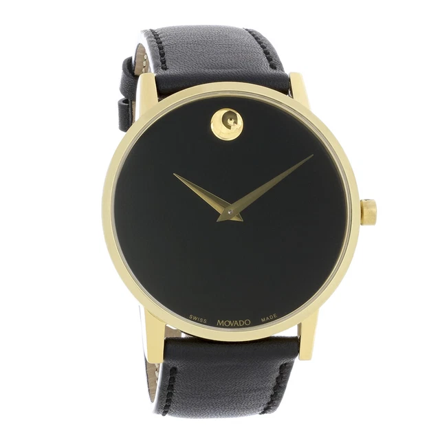 Movado Museum Orologio Classico da Uomo Quadrante Nero Al Quarzo 0607271