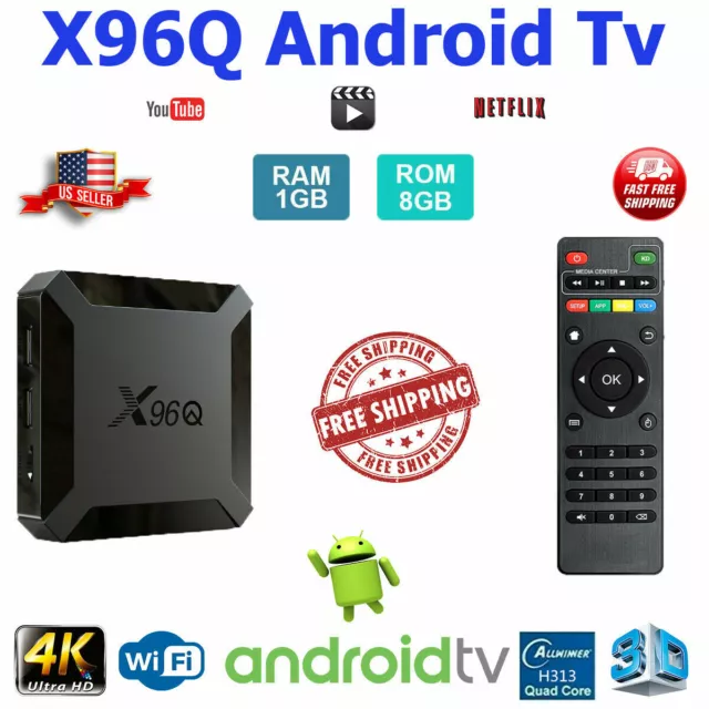 Android TV BOX 4K Quad-Core Streaming Rede Media Player 10000 +