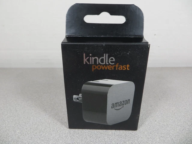 Amazon Kindle PowerFast 9w Power Adapter Charger Phone Tablet, Black ~ NIB