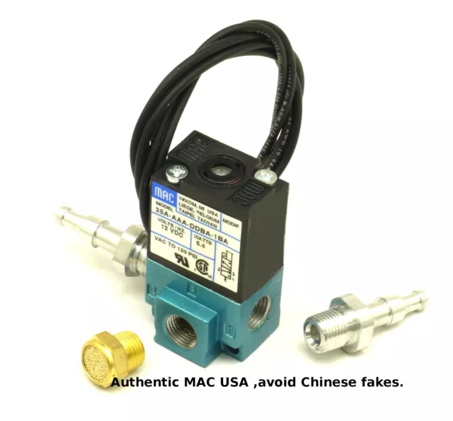 MAC 3 Port Electronic Boost Control Solenoid Valve DC12V 5.4W 35A-AAA-DDBA-1BA