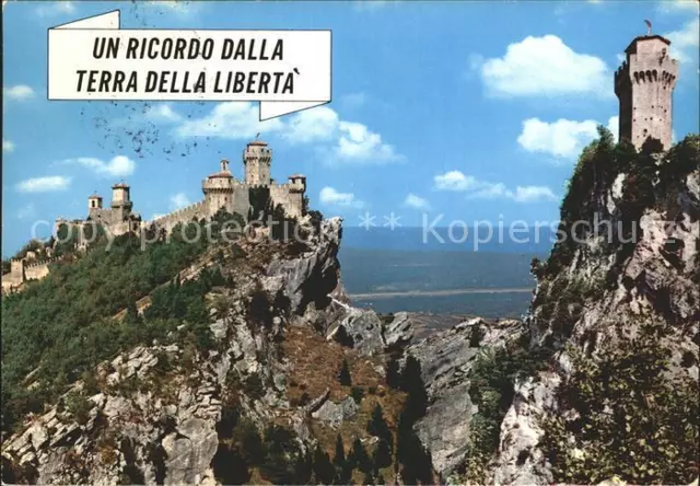 72393419 San Marino Repubblica Terra della liberta le tre Torri San Marino
