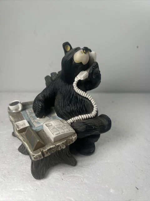 Bearfoots Jeff Fleming Carvers Figurine " Office Assistant" numbered