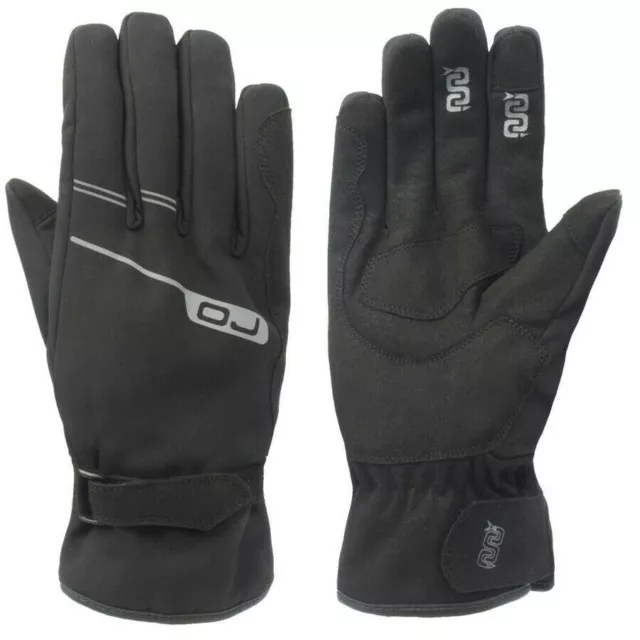 Gants Wire Hiver Moto Scooter Noir Oj Imperméable H2O Approuvé